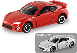 MODEL 438984 NEW TOMICA #46-2 DIECAST CAR TOYOTA 86 RED COLOR 
