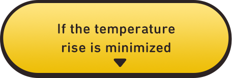 If the temperature rise is minimized