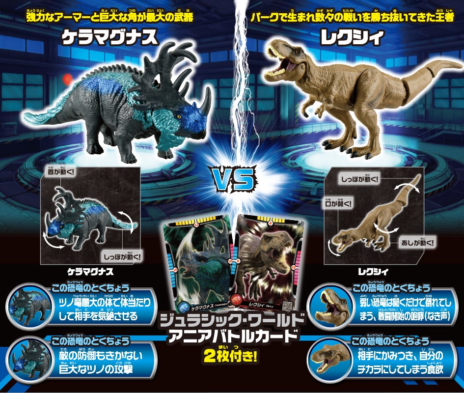 アニア ジュラシック・ワールド アライブ ケラマグナスVSレクシィ セット