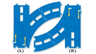 R-28 複線ターンアウトレール