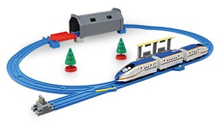 トンネルを照らそう！ライト付E7系新幹線かがやきベーシックセット