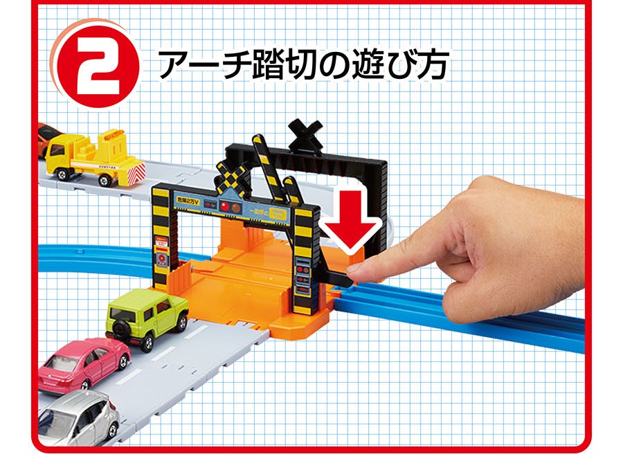 (2)アーチ踏切の遊び方