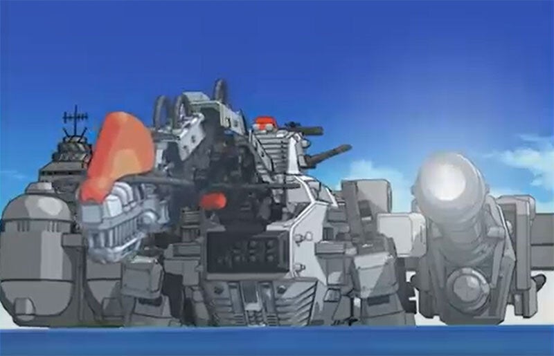 アニメ作品中の発射シーン（イメージ）