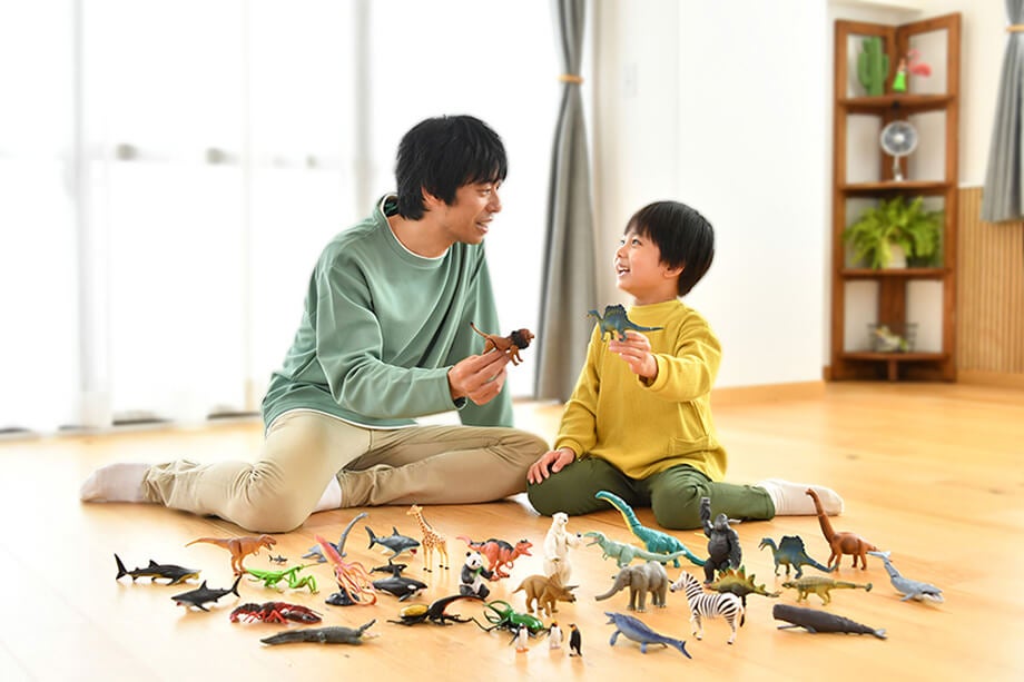 体の一部を動かして遊べるよ！