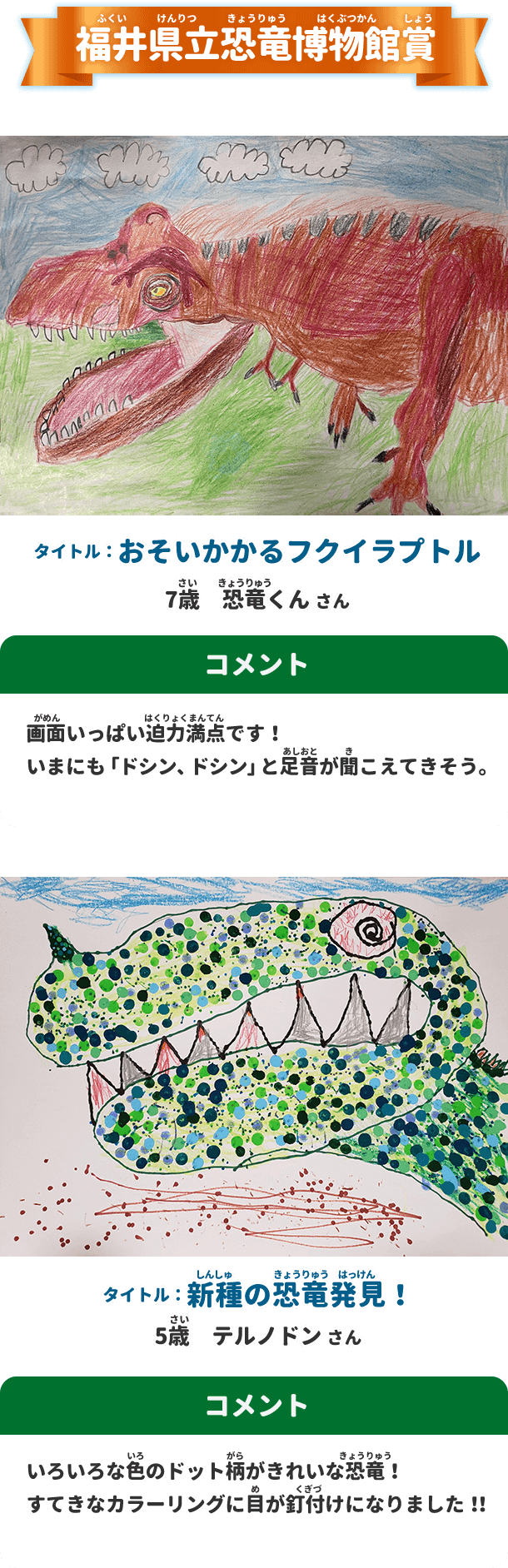 福井県立恐竜博物館賞