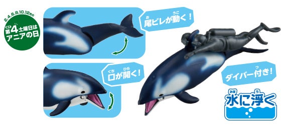 AL-40　カマイルカ（ダイバー付き）（水に浮くVer.）