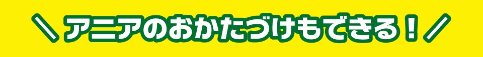 アニアのおかたづけもできる！