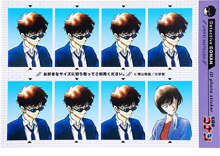 『名探偵コナン』証明写真風ステッカー 松田陣平