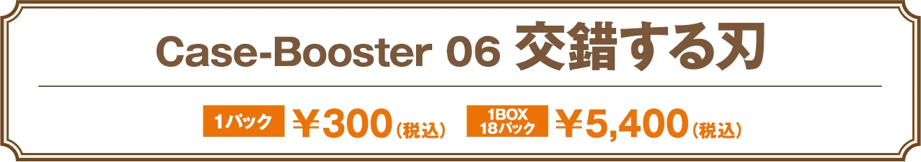 Case-Booster 6 交錯する刃