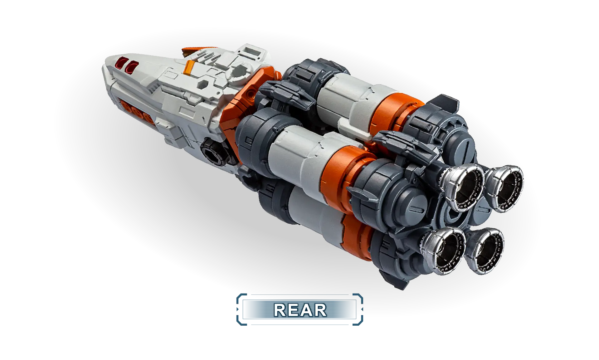 タンクローダーとコムヘッドIIIの連結 REAR