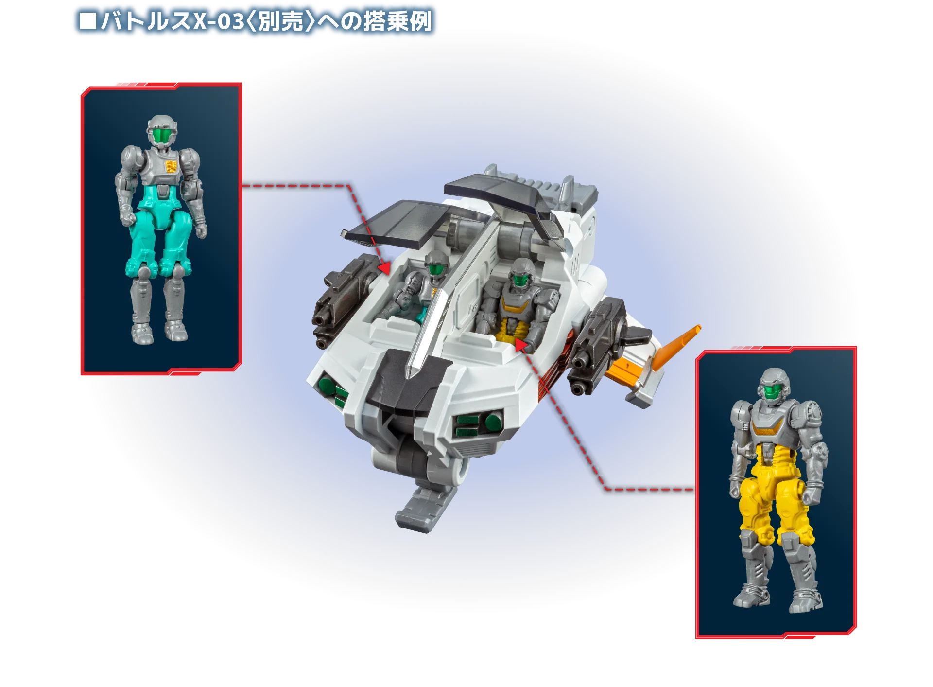 バトルスX-03〈別売〉に搭乗例