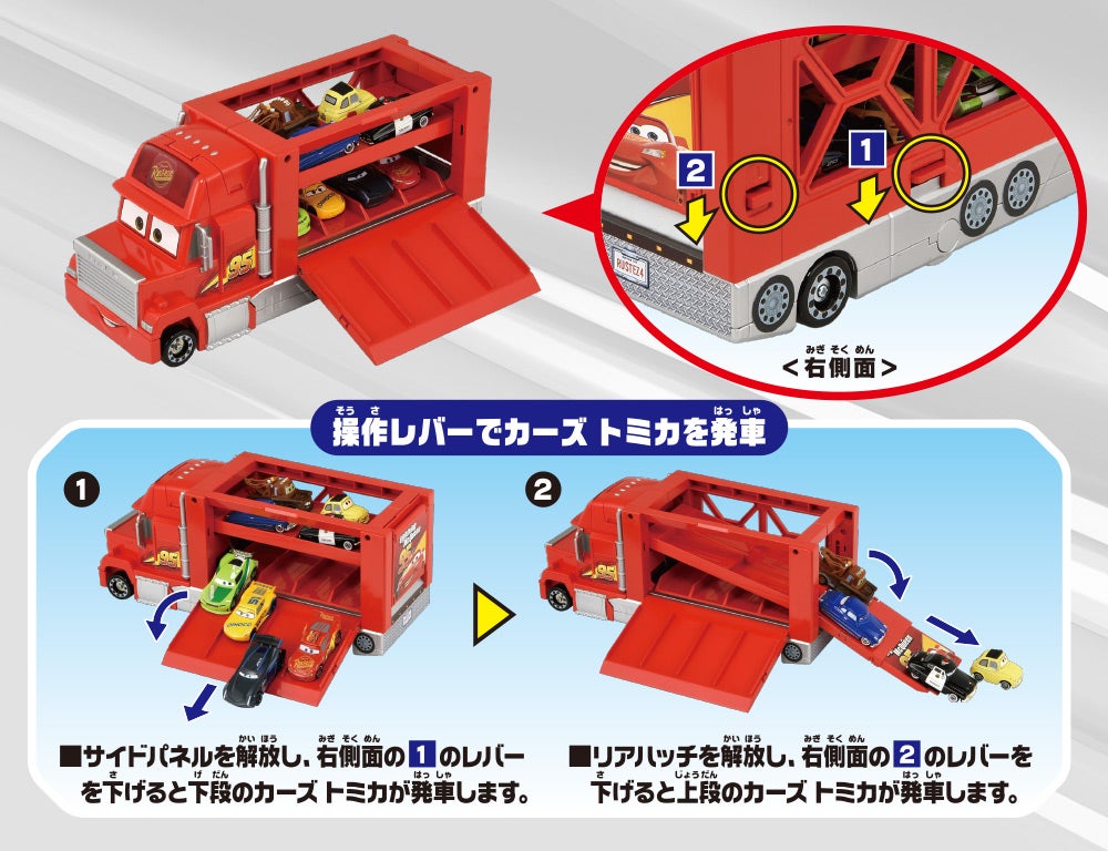 カーズトミカ　トリプルコースに変身マックィーン＊基地に変身メーター