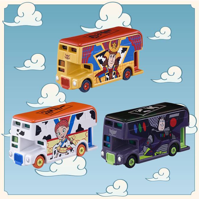 ウッディ KABUTO ver.／バズ・ライトイヤー NINJA ver.／ジェシー KIMONO ver.