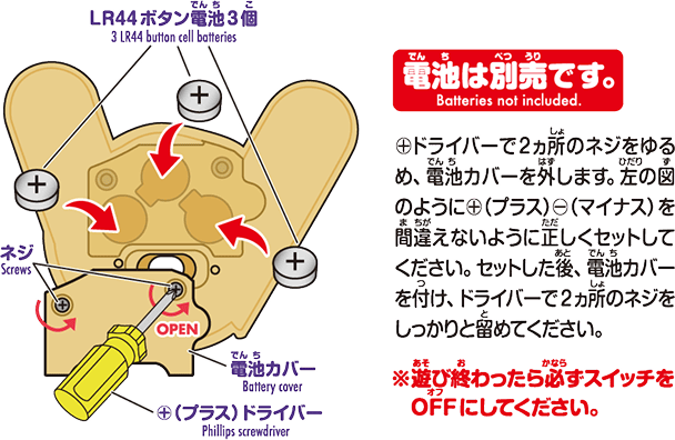 電源スイッチの入れ方