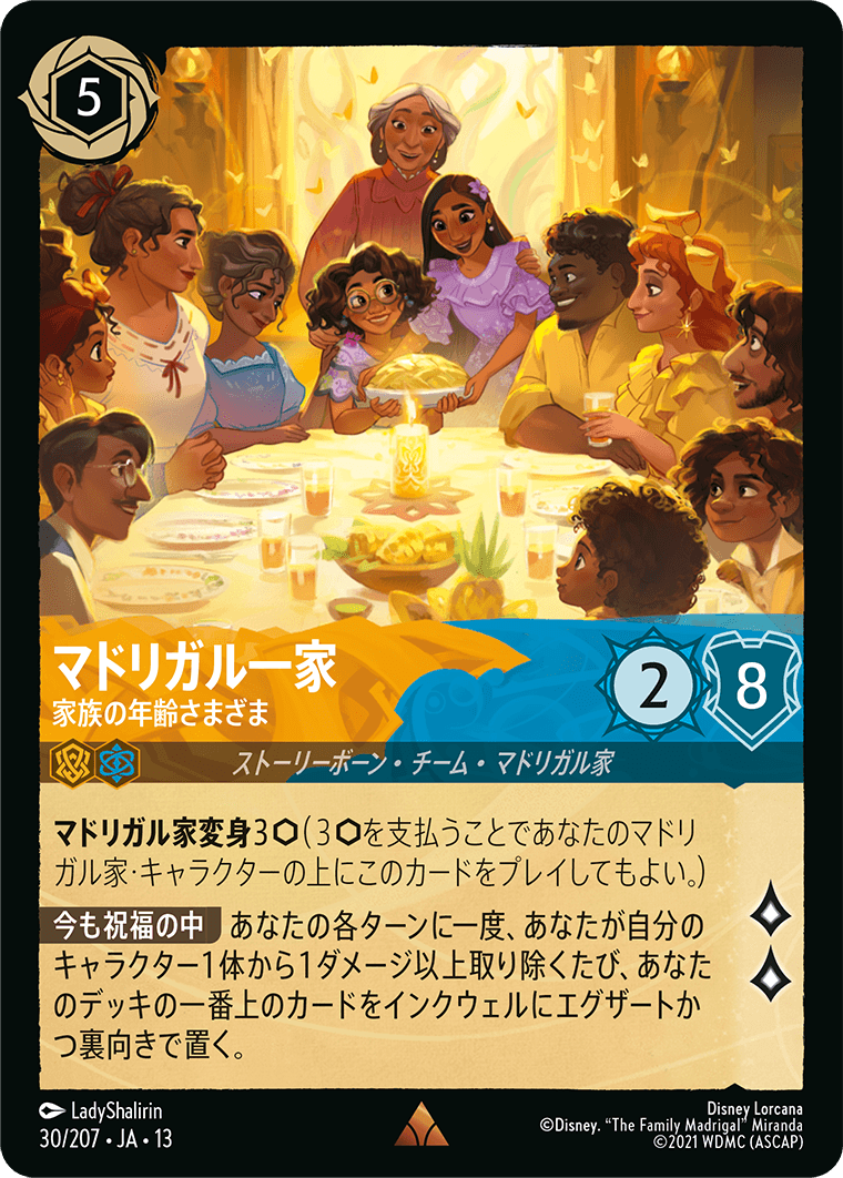 マドリガル一家 - 家族の年齢さまざま