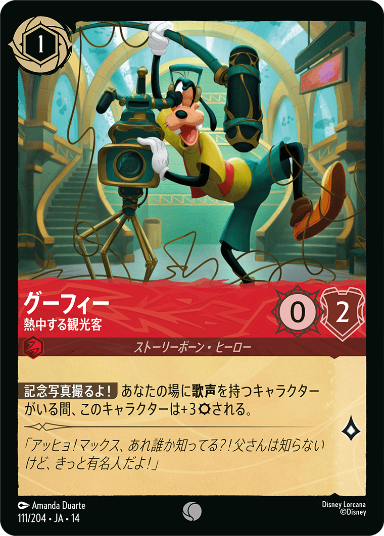 グーフィー - 熱中する観光客
