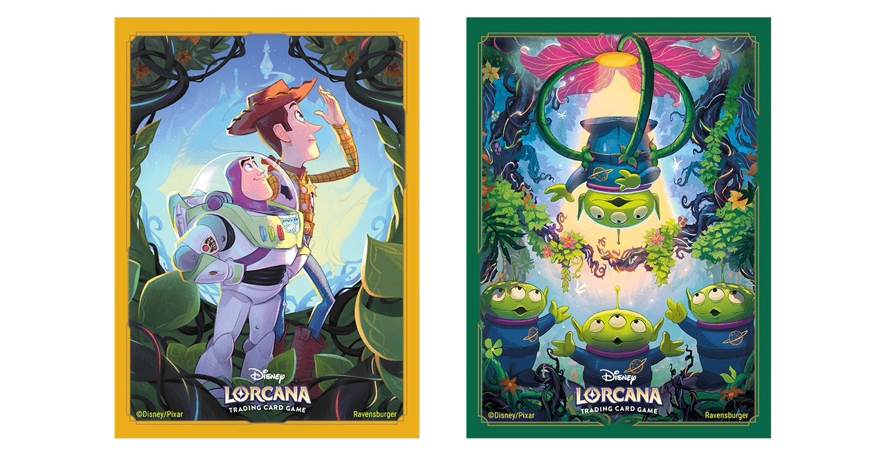 ディズニー・ロルカナ・ＴＣＧ　日本語版　公式カードスリーブ　「トイ・ストーリー ウッディ＆バズ・ライトイヤー」「トイ・ストーリー リトル・グリーン・メン」