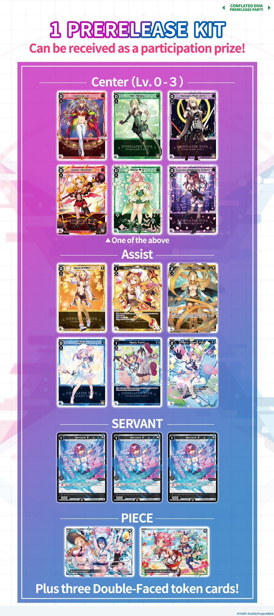 Pre-release Kit Card list 