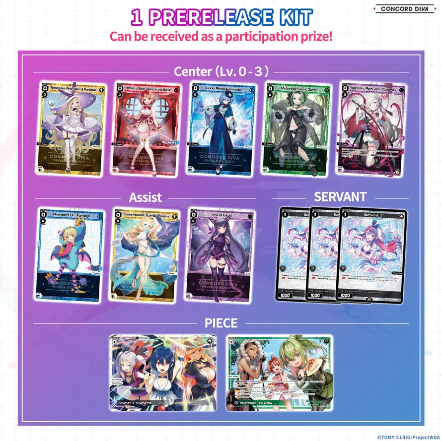 Pre-release Kit Card list 