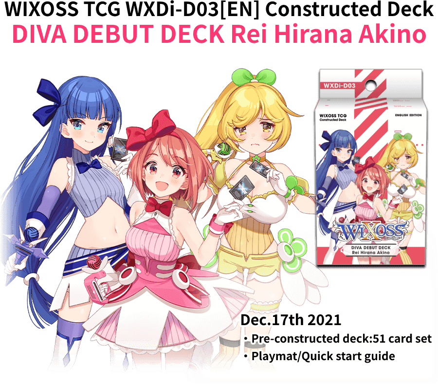 thumbnail image 2 of WIXOSS WXDi-D04 DIVA DEBUT DECK - Wolf Lion Lovit - English, Factory Sealed 2 of 5