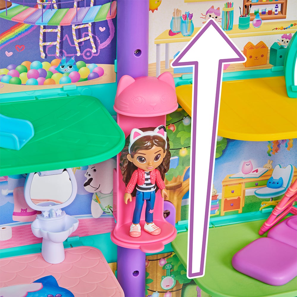 ギャビーのドールハウス 大きなネコちゃんハウス ニャンタスティックギフトセット ３つのおへや付き