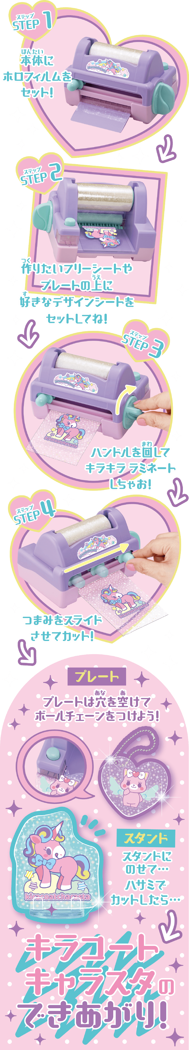 キラコートキャラスタの作り方