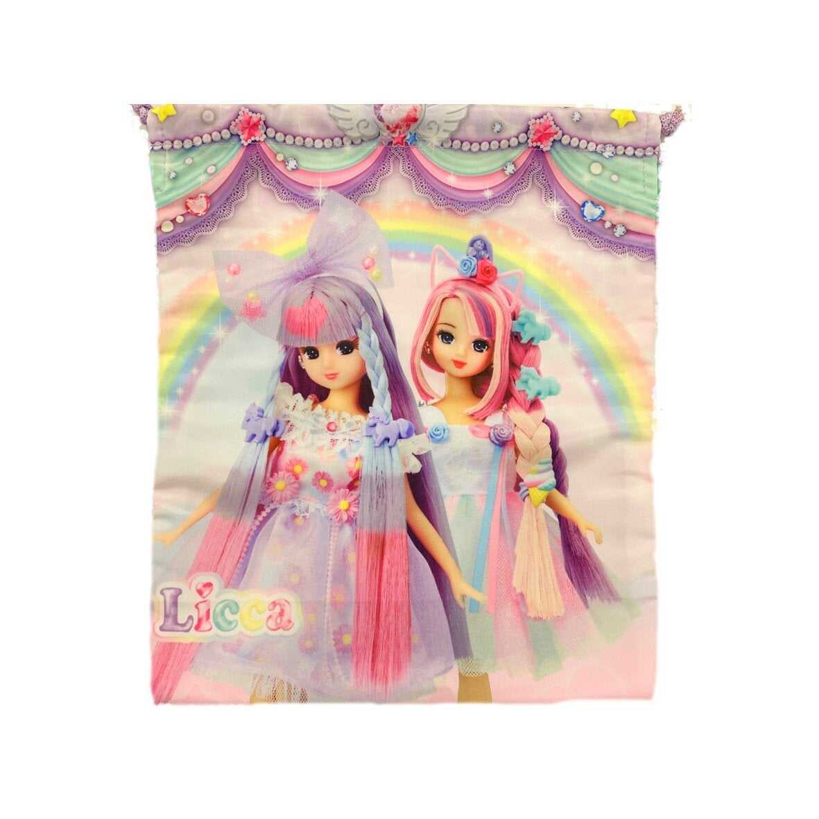 リカちゃん　＜Bデザイン＞　巾着M