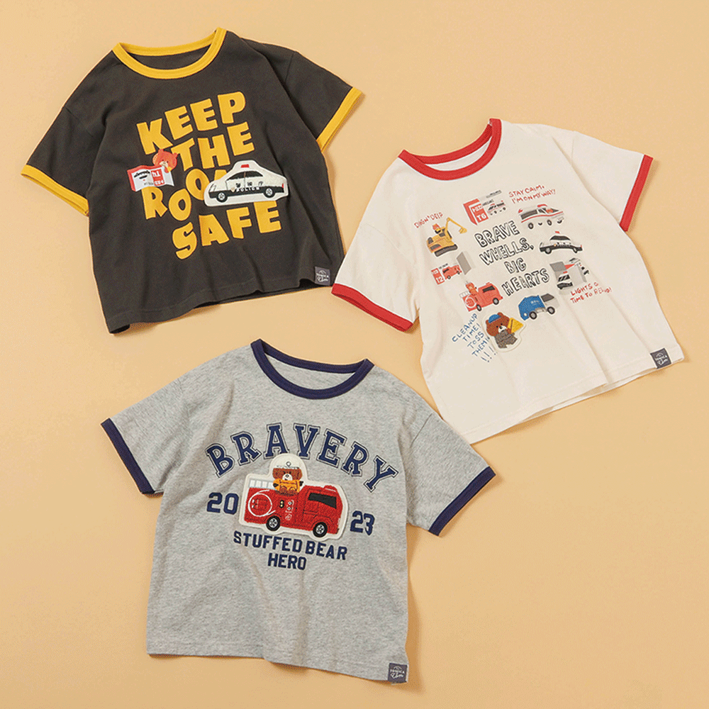 トミカとトム　リンガーＴシャツ　３種