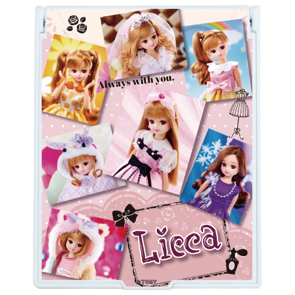 リカちゃん デカキャラミラー 01/コラージュデザイン