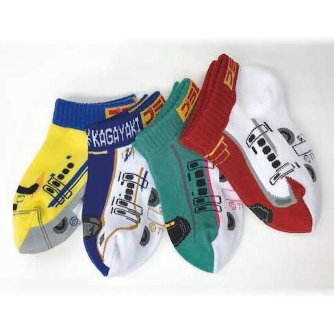 プラレール　くつした<BR>＜スニーカー丈　１５～２０ｃｍ＞ <BR>■プラレール　ドクターイエロー<BR> ■プラレール　E7系かがやき <BR>■プラレール　E5系はやぶさ <BR>■プラレール　E6系こまち