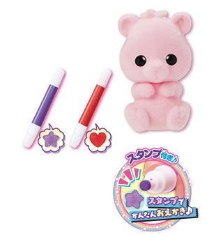 おえかき もふれんず クマとスタンプペンセット