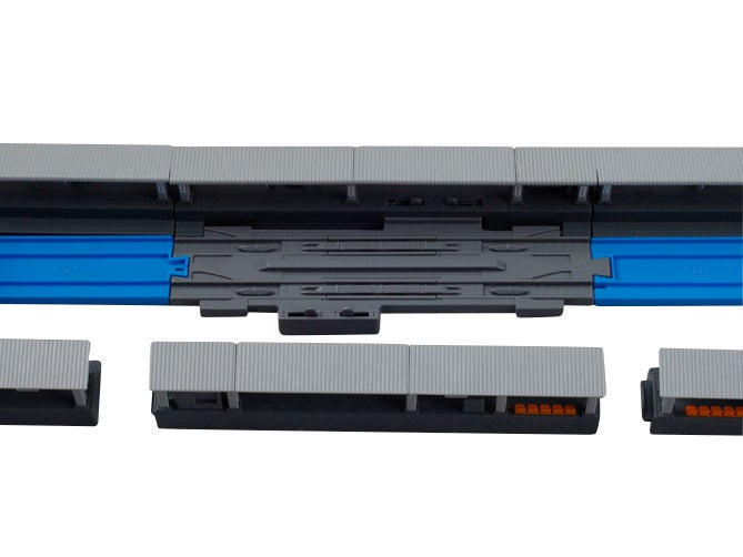 対向式駅とストップレールとくっつけるには上から置くとうまくいくよ。