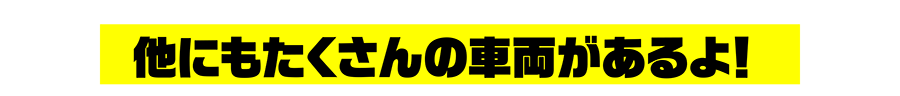 他にもたくさんの車両があるよ！