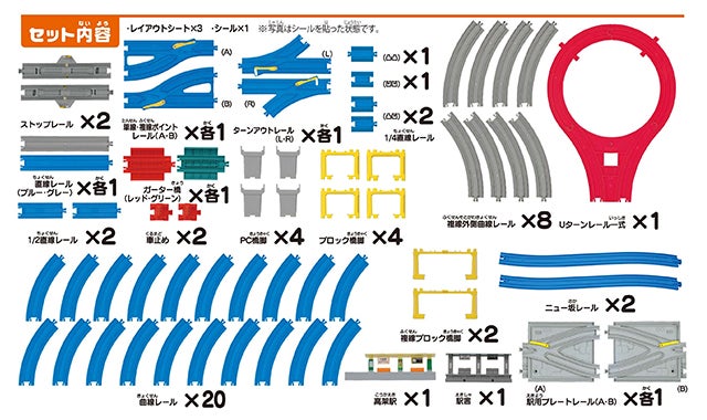 プラレール、レール