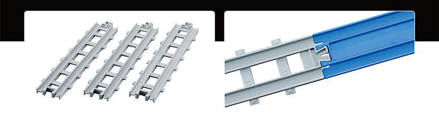 リアル直線レール｜リアル直線レールは「R-01 直線レール」（別売）とも繋げられます。