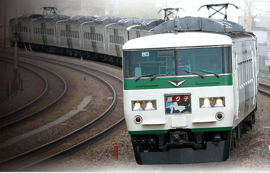 PLARAIL REAL CLASS｜185系特急電車（踊り子・緑ストライプ）