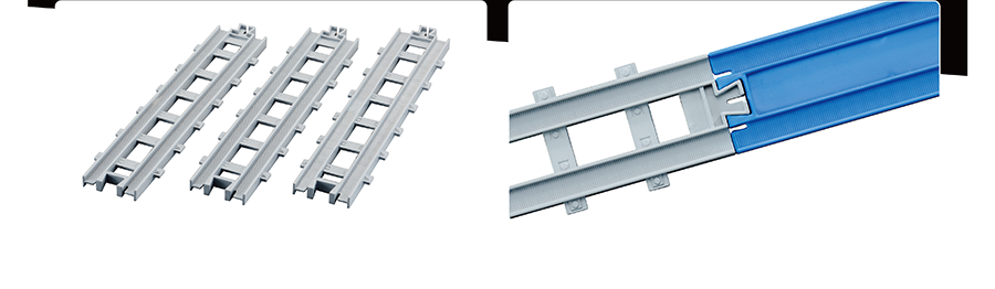 リアル直線レール｜リアル直線レールは「R-01 直線レール」（別売）とも繋げられます。