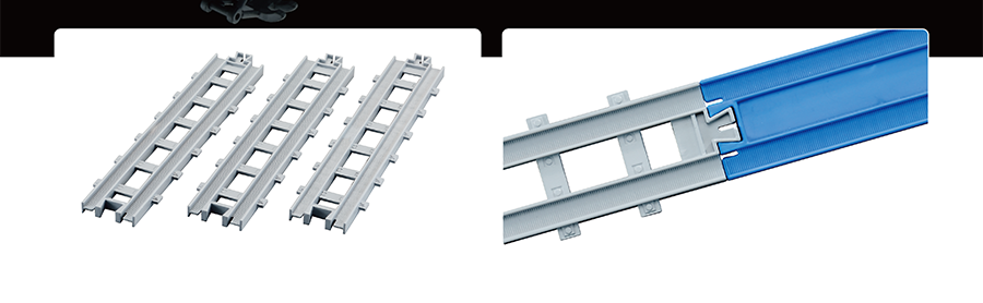 リアル直線レール｜リアル直線レールは「R-01 直線レール」（別売）とも繋げられます。