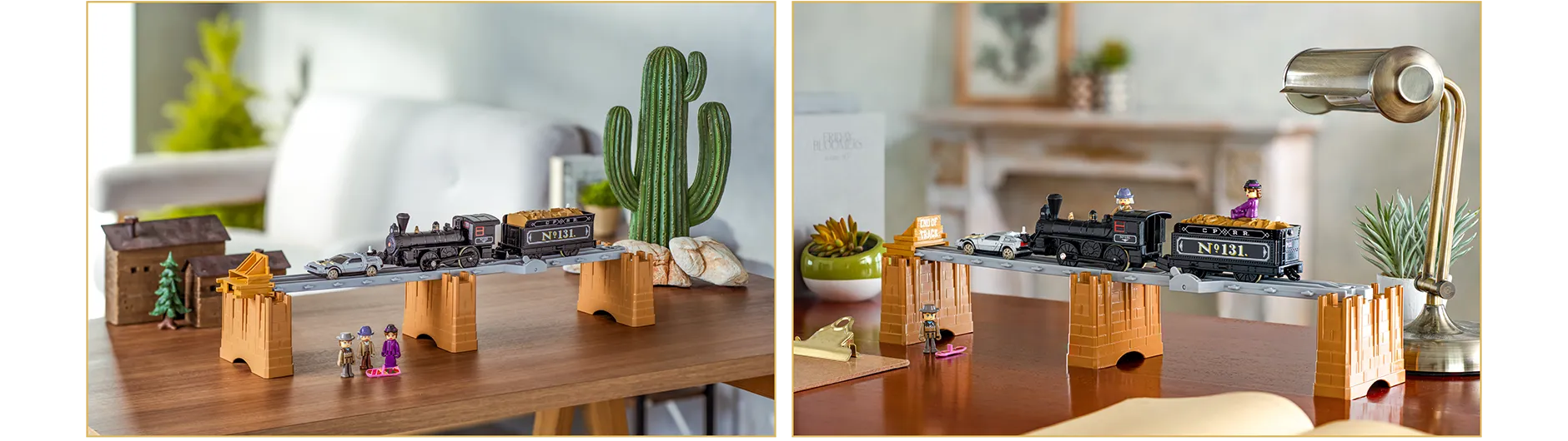 『バック・トゥ・ザ・フューチャーPART3 蒸気機関車131号＆タイムマシン』の写真