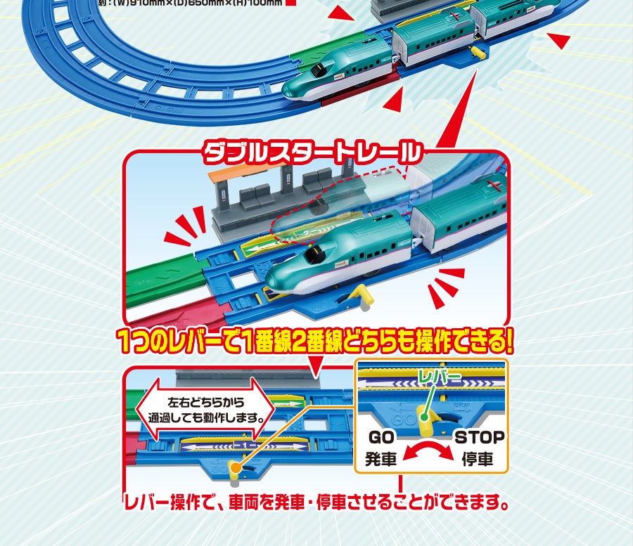 グランドひかり　e5系セット E5系新幹線＆E6系新幹線 ガチャッと連結セット」「E8系新幹線