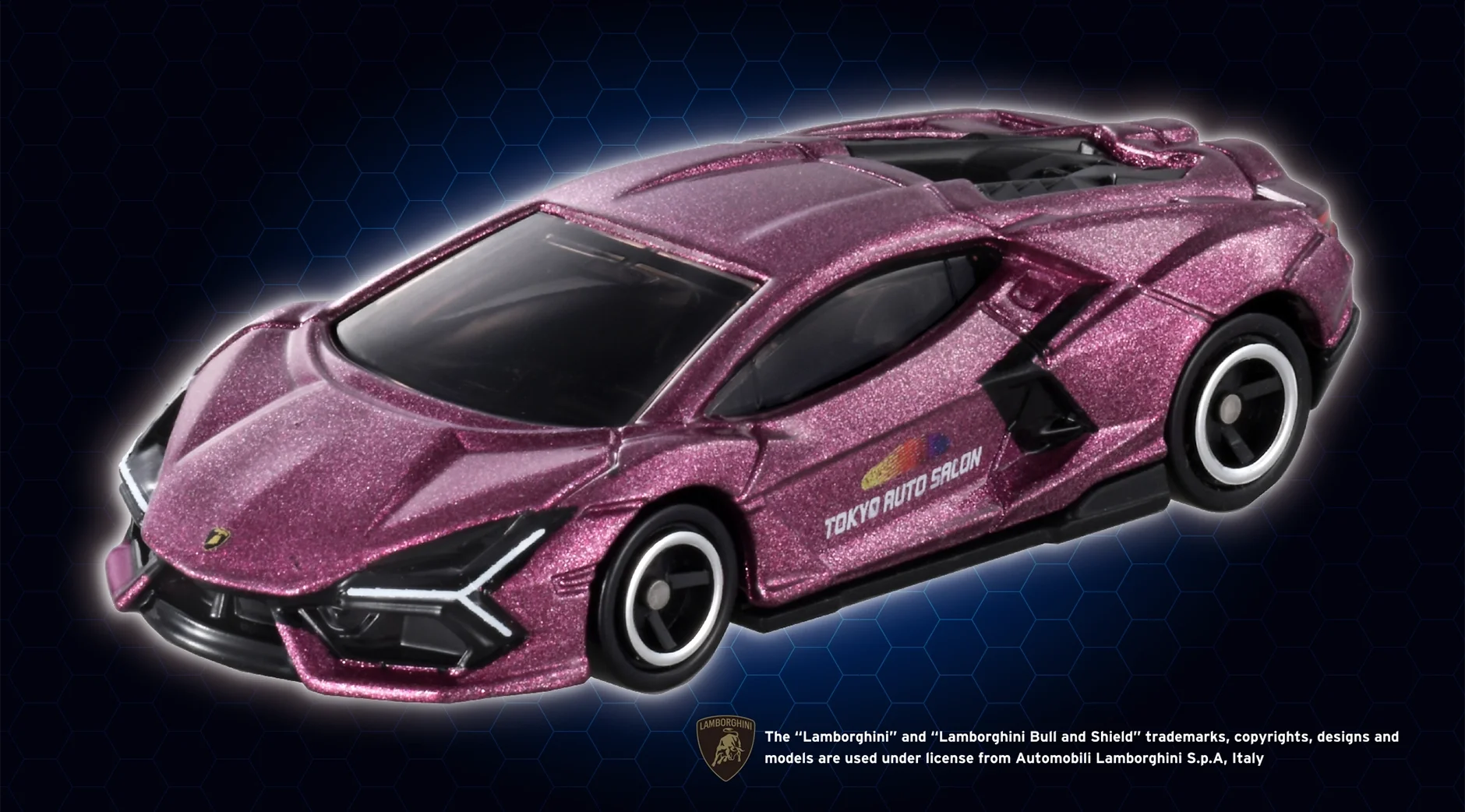 東京オートサロン開催記念トミカ ランボルギーニ レヴェルトの写真