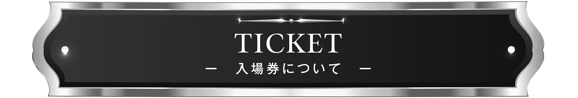 TICKET -入場券について-