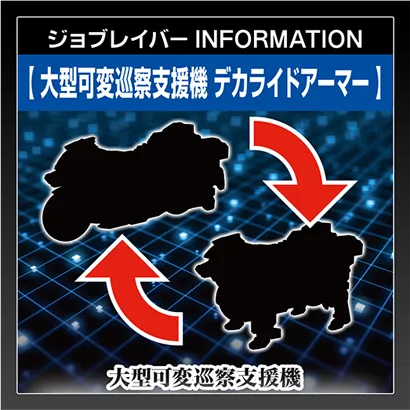 ジョブレイバー INFORMATION｜【大型可変巡察支援機 デカライドアーマー】