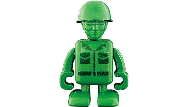 Green Plastic Army Tommy Helmet