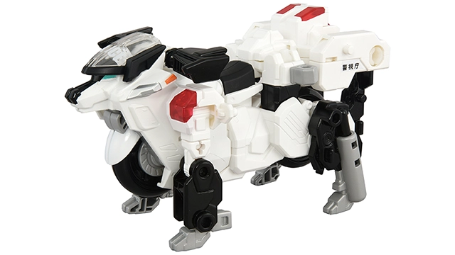 トミカ ジョブレイバー デカライドアーマー白バイ 警察犬ワンワンマル