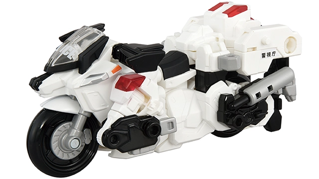 トミカ ジョブレイバー デカライドアーマー白バイ 警察犬ワンワンマル