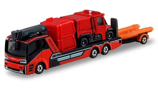 No.132 モリタ 小型オフロード消防車 レッドレディバグ ＆ 搬送車