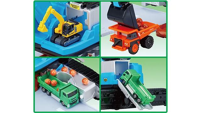 トミカビークルタウン 変形ショベルカー（トミカ付き）