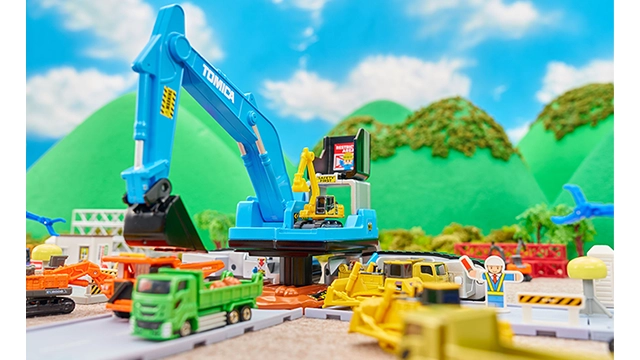 トミカビークルタウン 変形ショベルカー（トミカ付き）