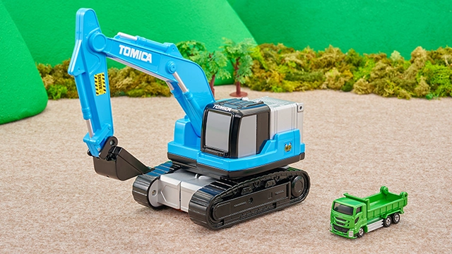 トミカビークルタウン 変形ショベルカー（トミカ付き）